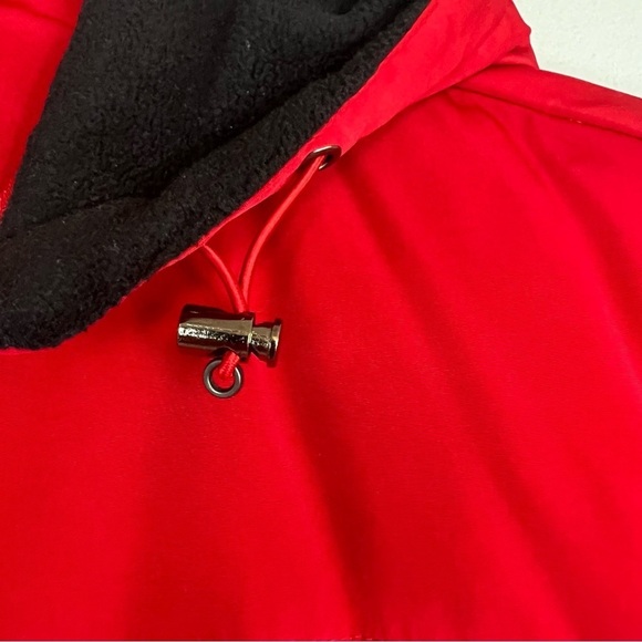 LIZ CLAIBORNE WATER REPELLENT Down Jacket Insulation Hooded Red Sz S Outdoor - Picture 5 of 16